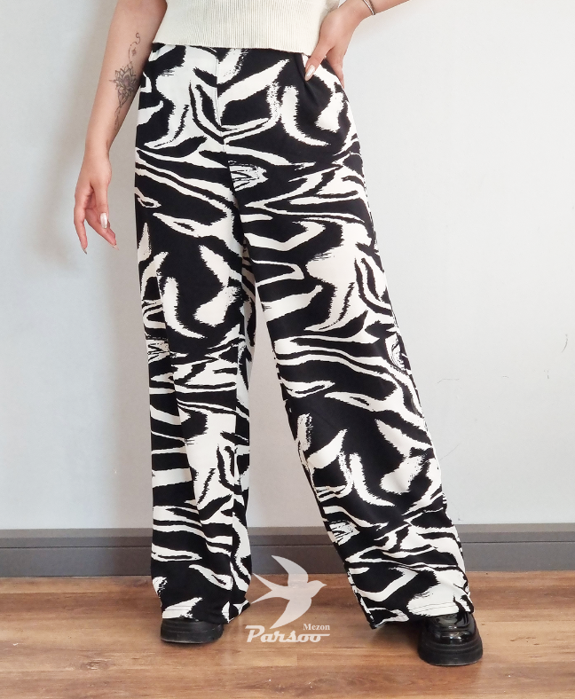 شلوار زنانه الیزه فری سایز تا 46 قد 110 پشت کمر کشدار – شلوار راحتی و شیک